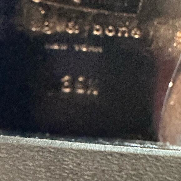 Rag & Bone Harrow Waxy Suede Gray High Heel Ankle Bootie 39.5 US 9.5 - Picture 7 of 8